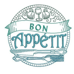 Embroidery Design Bon Appétit 2