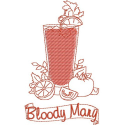 Diseño Para Bordado Bloody Mary