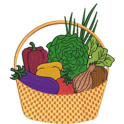 Matriz De Bordado Cesta De Legumes 2