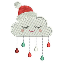 Embroidery Design Cloud Rain Of Love Christmas 2