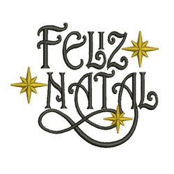 Diseño Para Bordado Feliz Navidad 6 Pt