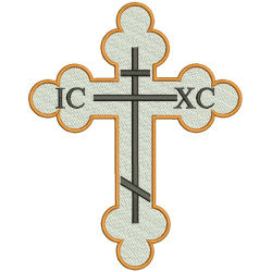 Diseño Para Bordado Cruz Ortodoxa 8