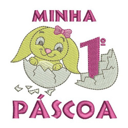 MINHA PRIMEIRA PÁSCOA MENINA