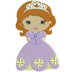 Embroidery Design Princess Cute 2