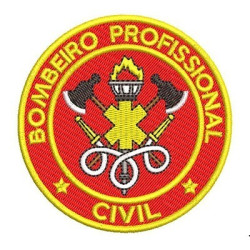Embroidery Design Bombeiro Profissional Civil