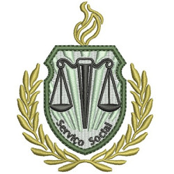 Diseño Para Bordado Escudo Servicio Social 2
