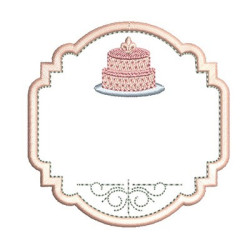 Embroidery Design Custom Frame For Cake 2