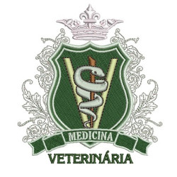 Matriz De Bordado Escudo Medicina Veterinária 2