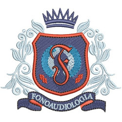 Matriz De Bordado Escudo Fonoaudiologia