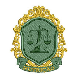 Matriz De Bordado Escudo Nutrição