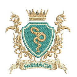 Matriz De Bordado Escudo Farmácia