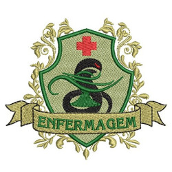 Matriz De Bordado Escudo Enfermagem 4