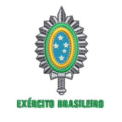Embroidery Design Platina Militar Exército Brasileiro