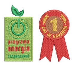 Diseño Para Bordado Programa De Energia E Selo Garantia