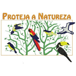 Matriz De Bordado Proteja A Natureza