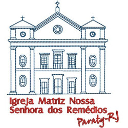 Diseño Para Bordado Iglesia Paraty Brazil 3