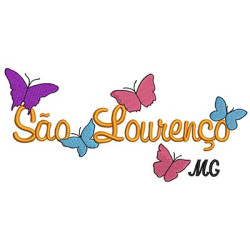 Diseño Para Bordado San Lorenzo Mariposas