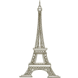 Matriz De Bordado Torre Eiffel