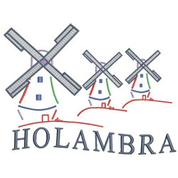 Diseño Para Bordado Molinos Holambra 2