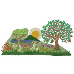 Matriz De Bordado Jardim Do éden