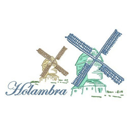 Matriz De Bordado Moinhos De Holambra 5