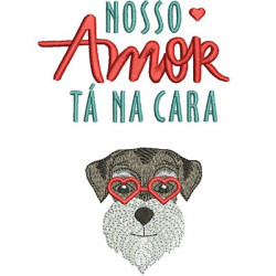 Diseño Para Bordado Nuestro Amor Está En La Cara 2 Pt