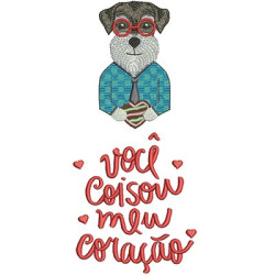 Embroidery Design You Held My Heart 2 Pt