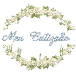 Embroidery Design Branch Of Roses My Baptism Pt