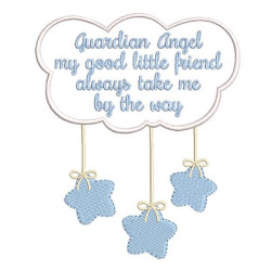 Embroidery Design Cloud With Angel Prayer Of The Guard 3