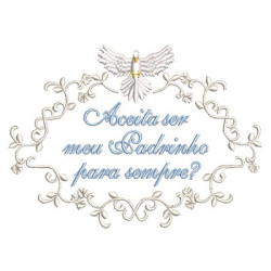 Embroidery Design Accept Being My Godfather 2 Pt