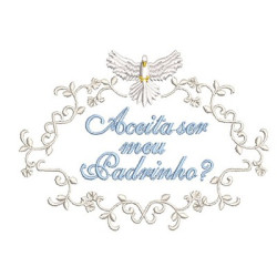 Diseño Para Bordado Acepta Ser Mi Padrinho 3