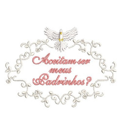 Embroidery Design Accept Being My Godfriends 3