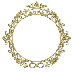 Diseño Para Bordado Marco Infinito 14 Cm