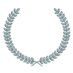 Diseño Para Bordado Marco Rama De Acacias