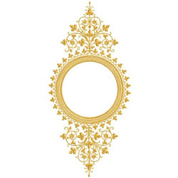Diseño Para Bordado Marco Provenzal 30 Cm 30 Cm Vertical