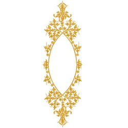 Diseño Para Bordado Marco Provenzal 30 Cm Vertical