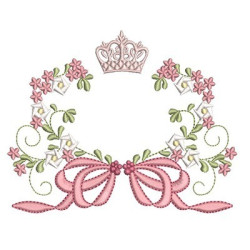 FLORAL FRAME WITH CROWN 3