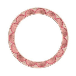 Embroidery Design Round Frame 3
