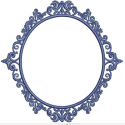 Embroidery Design Portuguese Tile Frame 7