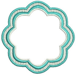 Matriz De Bordado Moldura Vintage 9
