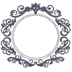 Embroidery Design Frame Provence 119