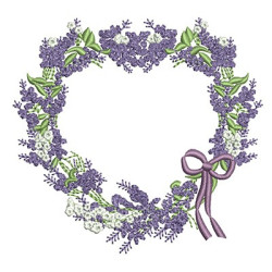 FRAME LAVENDER HEART 1