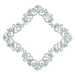 Embroidery Design Frame Provençal 132