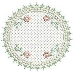 Diseño Para Bordado Marco Floral Cute 8