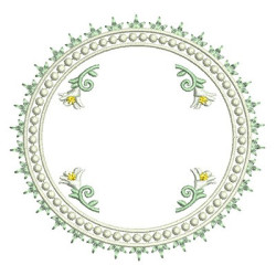 Diseño Para Bordado Marco Lirio Cute