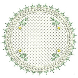 Matriz De Bordado Moldura Lírio Cute 2