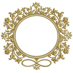 Embroidery Design Infinite Frame 14 Cm