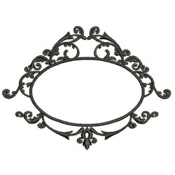 Embroidery Design Frame Provence 155