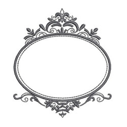 Embroidery Design Frame Provence 157