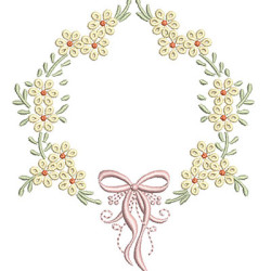 FLORAL FRAME WITH TIE 3